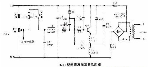 Piezo atomizer transducer pcb driver circuit drawing