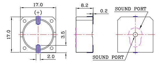 6v 12v 90db Loud SMD Piezo Buzzer