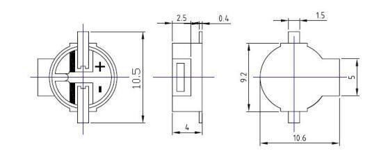 1.5V 3.6V 5V 85dB 2730Hz External Magnetic Micro Buzzer