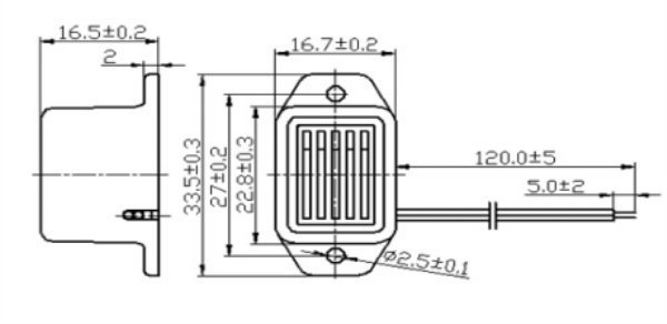 Mechanical buzzer 400hz 